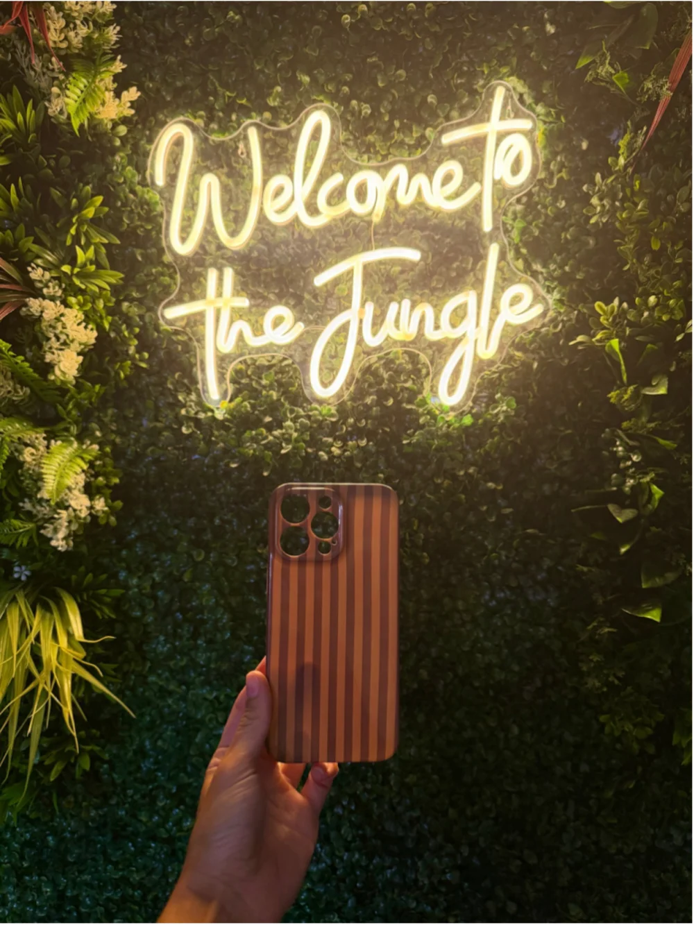 Brown & Tan Striped iPhone 15 Pro Max Case